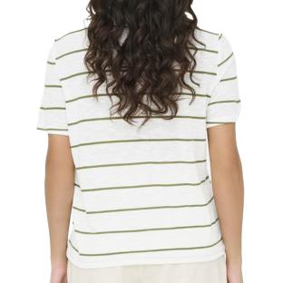 T-Shirt Blanc/Kaki Femme JDY Eve vue 2