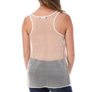 Débardeur Beige Femme Teddy Smith Tude vue 2