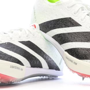 Chaussures d'athlétismes Blanches/Noires homme Adidas Adizero Prime vue 0