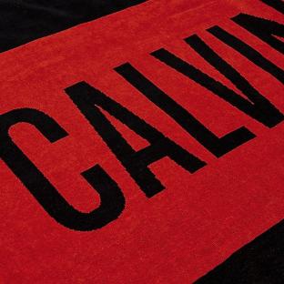 Serviette Rouge/Noir Homme/Femme Calvin Klein Jeans Towel-block vue 2