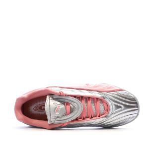 Baskets Argent/Rose Fille Puma V-s2 Goalgetter vue 0