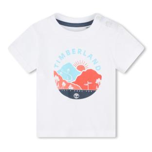 T-Shirt Blanc Bébé Timberland T60102 vue 0