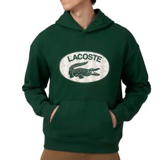 Sweat à Capuche Vert Homme Lacoste SH0067 pas cher
