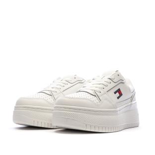 Baskets Beiges Femme Tommy Hilfiger Retro vue 0