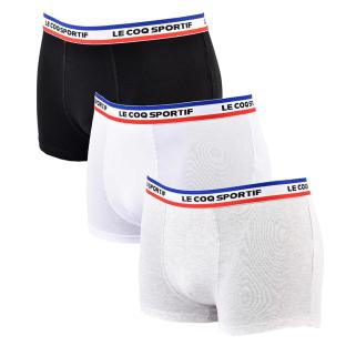 Lot de 3 Boxers Blanc/Gris/Noir Homme Le Coq Sportif Boxer pas cher