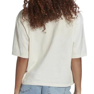 T-shirt Blanc Femme Adidas Loose vue 2