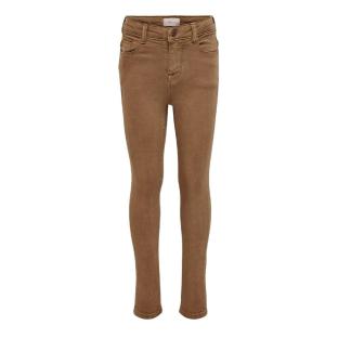 Jean skinny marron fille Kids Only Paola pas cher