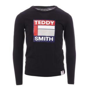T-shirt Marine Garçon Teddy Smith Tegis pas cher