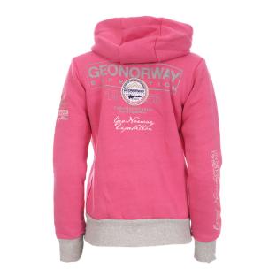 Sweat Rose à zip Femme Geographical Norway Flyer vue 2