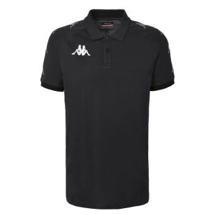 Polo Noir Homme Kappa Caldes pas cher