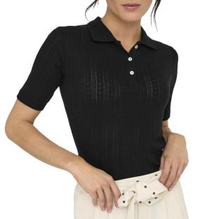 Polo Noir Femme JDY Alsa vue 0