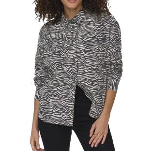 Chemise Zèbre Noir/Blanc Femme JDY Ray pas cher