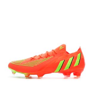 Chaussures de Football Orange/Vert Homme Adidas  Predator Edge.1 L pas cher