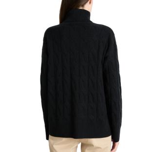 Pull Noir Femme Tommy Hilfiger Soft vue 2