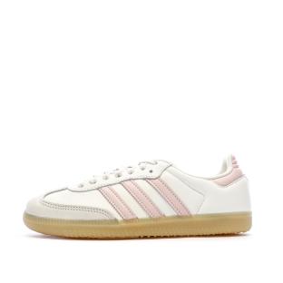 Samba Baskets Beige/Rose Femme Adidas vue 0