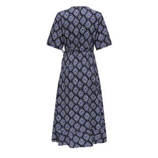 Robe longue Noir/Bleu Femme Only Leah vue 2