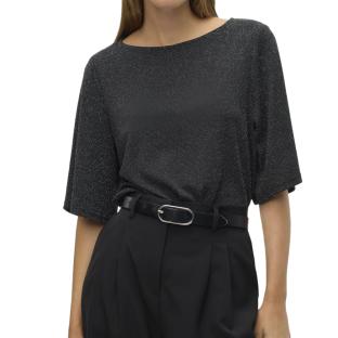 Top Noir/Argenté Femme Vero Moda Kanva pas cher