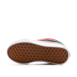Baskets Verte/Rose Fille Vans Knu Skool vue 5