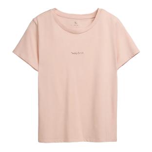 T-shirt Rose Pale Femme Teddy Smith Ribelle pas cher