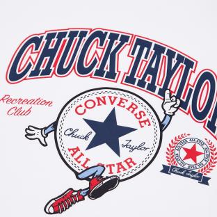 T-shirt Blanc Homme Converse Chucks Retro Collegiate vue 2