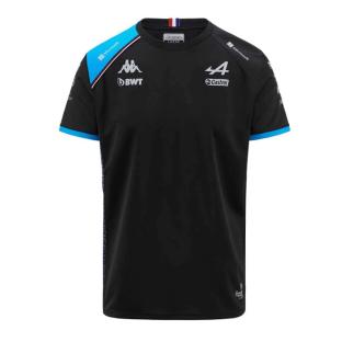 T-shirt Noir Homme Kappa Abolim Alpine F1 vue 0
