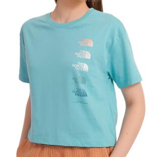 T-Shirt Bleu Femme The North Face Graphic pas cher