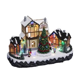 Village de Noel illuminer Atmosphera Salon De Thé pas cher