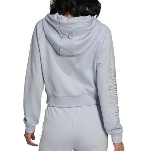 Veste de survêtement Bleu Femme Adidas Cropped Tt vue 2
