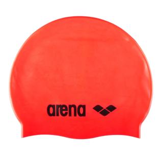 Bonnet de Bain Orange Mixte Classic Silicone pas cher