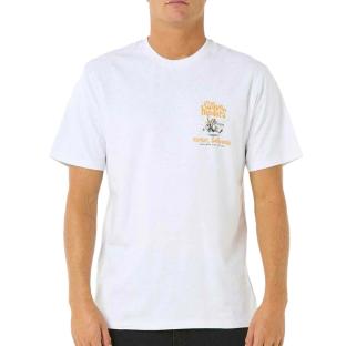 T-Shirt Blanc Homme Rip Curl Shaper Address pas cher