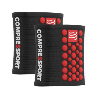 Accessoire Noir/Rouge Homme Compressport Sweatband pas cher