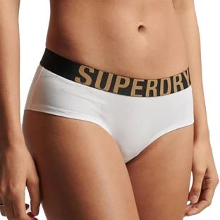 Culotte Blanche Femme Superdry Large Logo Hipster pas cher