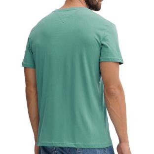 T-shirt Vert Homme Tommy Hilfiger Tjm Slim vue 2