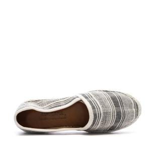 Espadrilles Blanches/Noires Femme Pare Gabia Aduna vue 0