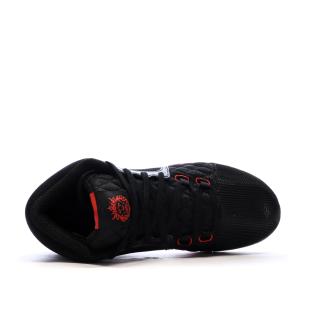 Chaussures de basketball Noires/Rouges Homme Nike Lebron vue 4