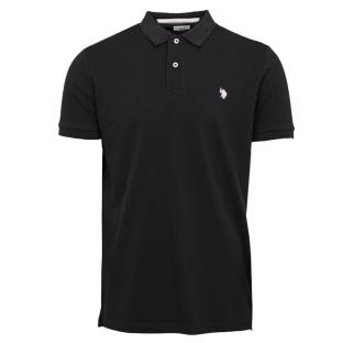 Polo Noir Homme US Polo ASSN KING pas cher