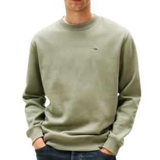 Sweat Vert Homme Tommy Hilfiger Reg Flag Crew pas cher