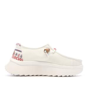 Chaussures Blanches Femme Hey Dude Wally Sport Mesh vue 2