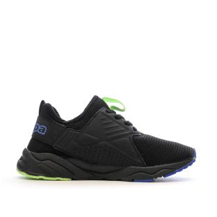 Baskets Noires/Bleu/Vert Garçon Kappa San Puerto vue 2