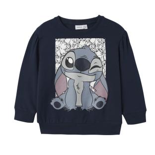 Sweat Marine Fille Name it Stitch pas cher