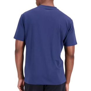 T-shirt Marine Homme New Balance Essentials Stacked vue 2