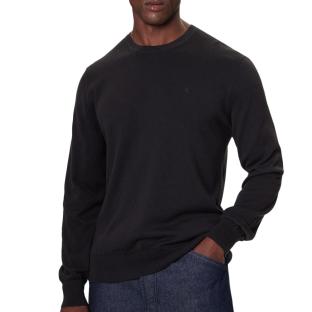 Pull Noir Homme Calvin Klein Jeans Ls Supima vue 0
