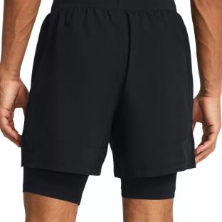 Short de Sport Noir Homme Under Armour Launch 5 vue 2