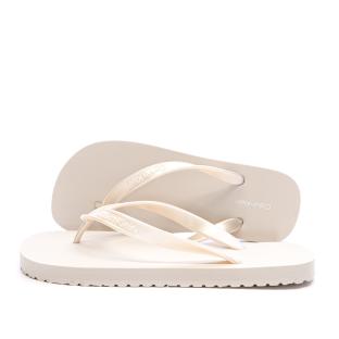 Tongs Rose Femme Calvin Klein Jeans Flip Flop Tpu Metall vue 0