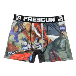 Boxer Noir/Gris Homme Freegun Art Attack Metro pas cher