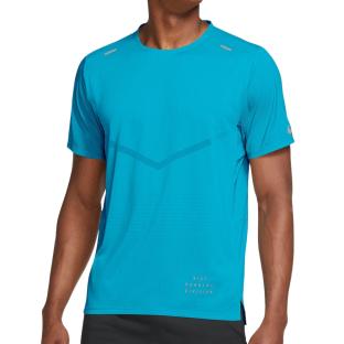 T-Shirt De Running Bleu Homme Nike Rise 365 SS pas cher