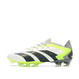 Chaussures de foot Blanc/Vert football Homme Adidas Predator Accuracy.1 L AG pas cher