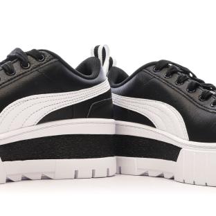 Baskets Noir/Blanc Femme Puma Mayze Wedge vue 7
