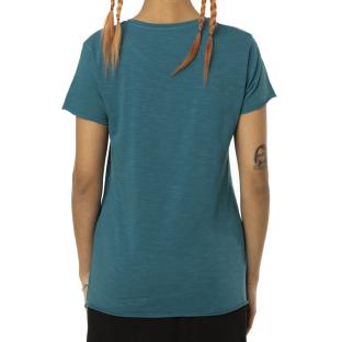 T-shirt Turquoise Femme Von Dutch Slub vue 2