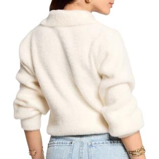 Gilet Zippé Blanc Femme Morgan DOMI vue 2